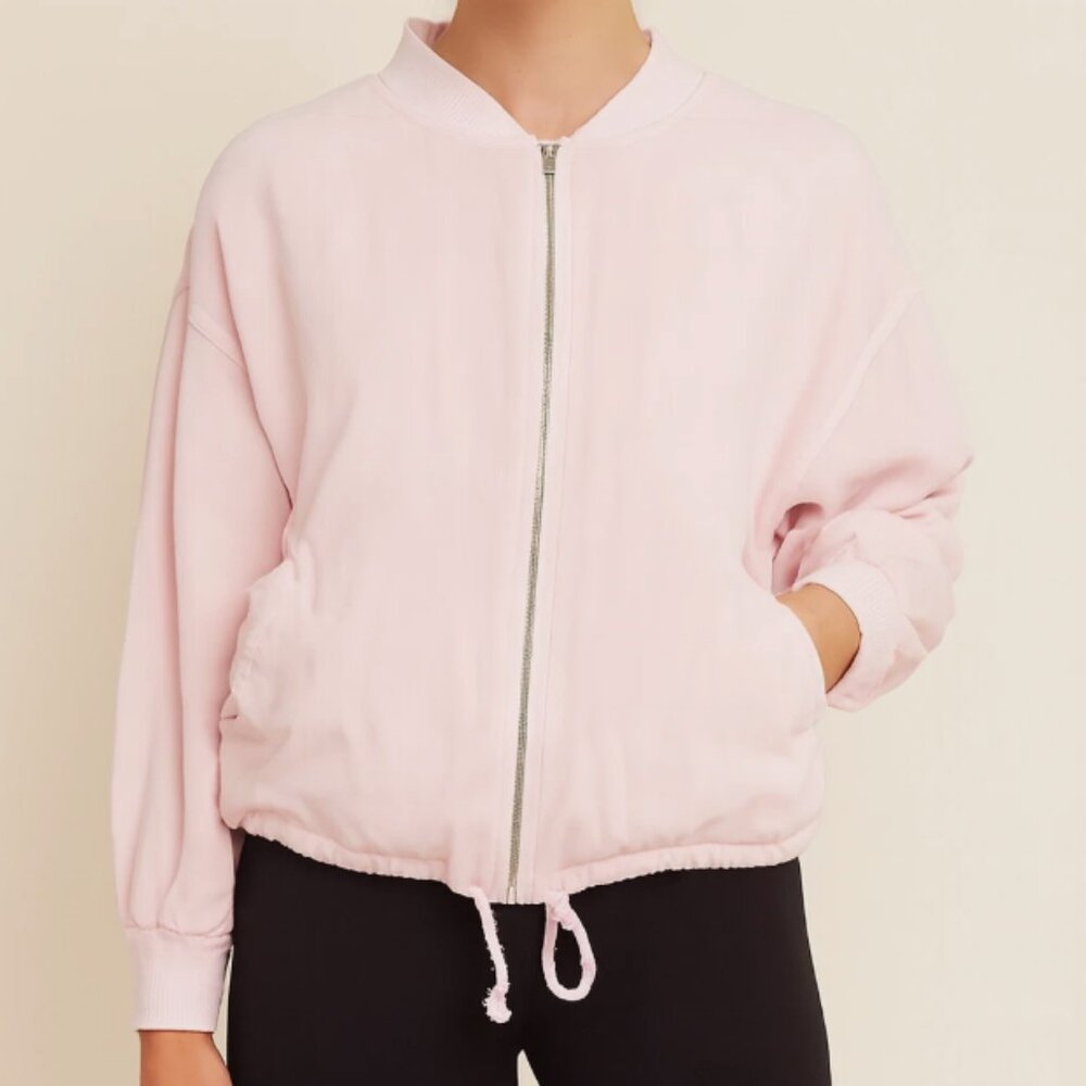 Steve Madden Jacket Size Medium Womens Pink Zip Lightweight